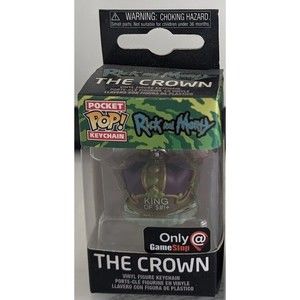 Funko Pop! Keychain Rick And Morty The Crown GameStop Exclusive